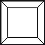 Bevel 3x3 = ca 7,6cm x 7,6cm #-140 03