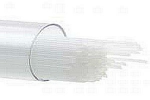 Bullseye Stringer B, ca 1mm, 0113 F - weiss-opal