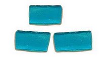 Smalten, transparent - Glasmosaikstein, kupferblau - ( OI-T-0270 )