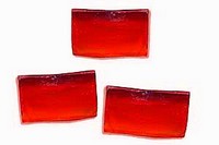 Smalten, transparent - Glasmosaiksteine - rot - ( OI-T-0360 )