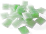 Mosaikglassteine aus Tiffanyglas - ca 10x10mm - hellgr�n (325-6)