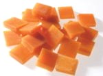 Mosaiksteinchen aus Tiffanyglas - ca 10x10mm - mango (T068)