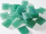 Mosaiksteinchen aus Tiffanyglas - ca 10x10mm - melone (T090)