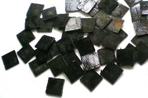 Tiffanyglas-Mosaiksteinchen, ca 25mm, schwarz (No.13)