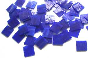 Tiffanyglas-Mosaiksteinchen, ca 25mm, dunkelblau (No.14)
