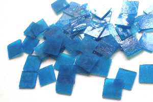 Tiffanyglas-Mosaiksteinchen, ca 25mm, Ozeanblau (No.7)