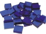 Glasmosaik-Steinchen aus Tiffanyglas - ca 10x10mm - ultramarin (T064)
