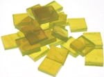Glasmosaik-Steinchen aus Tiffanyglas - ca 15x15mm - zitrone (T041)