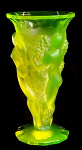 Vase Grosse Weinlese ca 215mm - Art Deco - Uranglas
