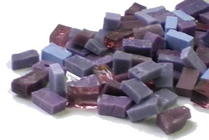 Smalten - Glasmosaiksteinchen - Mischung von Violett-T�nen
