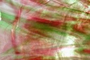 Opalescentglas, goldrosa, gr�n, kristall, opal - marmoriert (W-4WO)