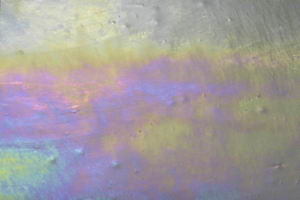Opalescentglas, wei� - marmoriert - IRISIEREND ( W-51DDXXM-i )